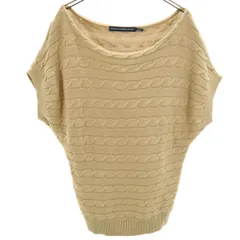 RALPH LAUREN SPORT ラルフローレンスポーツ フレンチスリーブ ニット M ベージュ セーター レディース 古着