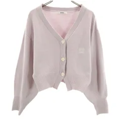 SNIDEL スナイデル 長袖 Vネック ニットカーディガン F ラベンダー レディース 古着