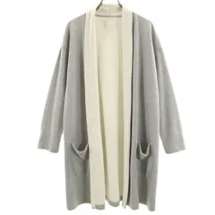 anySiS エニィスィス 長袖 スウェット ロング カーディガン 2 グレー レディース 古着