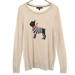 Banana Republic バナナリパブリック 長袖 ニット M グレージュ セーター レディース 古着