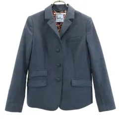 Paul Smith ポールスミス モヘヤブレンド テーラードジャケット 40 グレー CARNABY レディース 古着のサムネイル
