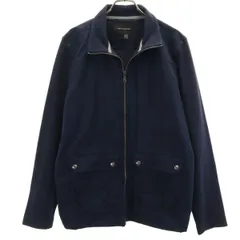 Banana Republic バナナリパブリック 異素材切り替え ジップジャケット L ネイビー メンズ 古着のサムネイル