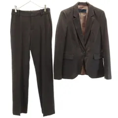 ZARA BASIC ザラベーシック パンツスーツ 上下 セットアップ M/USA02 ブラウン系 レディース 古着のサムネイル