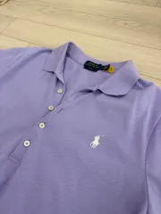 ポロラルフローレン スリムフィット ラベンダー ポロシャツ