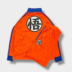未使用☆ドラゴンボール メンズ オレンジ ストライプ ジャージ Lサイズ 
