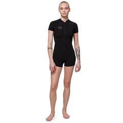 O'Neill Women's Bahia 21mm Front Zip Short Sleeve Springsuit, Black