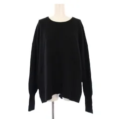 スローブ イエナ SLOBE IENA  24AW ウォッシャブルスムース クルーネックプルオーバー ニット セーター 長袖 黒 24080912210040 /KH