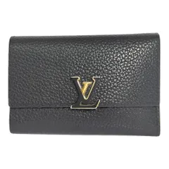 LOUIS VUITTON ルイヴィトン ポルトフォイユカプシーヌ･3つ折り財布/M62157/ブラック 【♀】【A】【レディース】★■604987【中古】