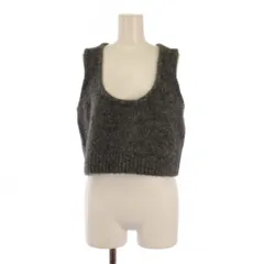 machatt マチャット ニットベスト GRY グレー エトル etoll. ブークレシャギーニットベスト （グレー