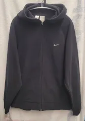 ナイキ ブラック フリース フード ジップアップ
