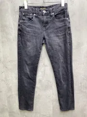 RED CARD レッドカード ローライズ スリム テーパード デニム パンツ 日本製 size22/黒  ■■レディース