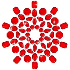 PandaHall 60個 PH 6スタイル 赤い水晶縫製宝石 服飾用ラインストーン ウェディングドレス コスチューム ジュエリー作成 DIY材料 飾り物 クラフト用 アクセサリーパーツ