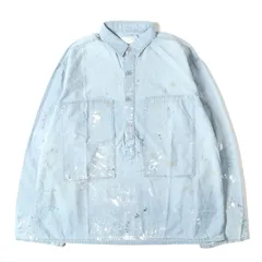 【新品】BOWWOW バウワウ シャツ インディゴ サイズ:XL | 23AW U.S.ARMY ペイント加工 プルオーバー シャンブレーシャツ (US ARMY PULLOVER CHAMBRAY SHIRTS PAINTED)【メンズ】のサムネイル