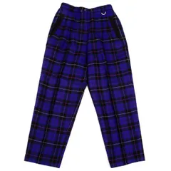 クリスチャンディオールChristian Dior SPORTS ウールDカン装飾ツータックチェックパンツ 紫黒他Lのサムネイル