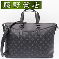 Louis Vuitton Explorer Business Bag, Monogram Eclipse, Black/Gray, Silver Hardware, M40566, 2-way Bag, Crossbody Bag, Briefcase, Louis Vuitton Bag, Document Bag, Men's, 8337