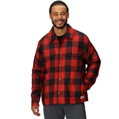 マーモット メンズ トップス シャツ ジャケット Marmot Ridgefield Sherpa Flannel Shirt Jacket Mens Sumac