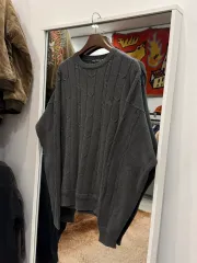 90s Nautica(ノーティカ) ケーブル クルーネック ニット