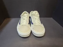 ヴァンズ オールドスクール アイボリー/ネイビー スニーカー 270mm