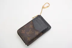 極美品 LOUIS VUITTON ルイヴィトン モノグラム ポルトカルト レクトヴェルソ コインケース M69431 ブラウン ゴールド金具 中古 4b013435