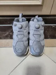 リーボック キッズ フューリー インスタポンプ グレー スニーカー (220)