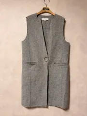 ウール ロング ベスト