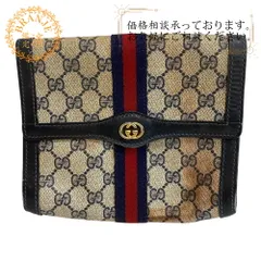 GUCCI グッチ オールドグッチ バニティ 化粧ポーチ セカンドバッグ ヴィンテージ GG柄 シェリーライン PVC クラッチバッグ ブラック メンズ