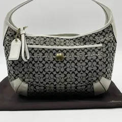 美品● COACH コーチ ハンドバッグ ワンショルダー ホーボー シグネチャー レザー Y2K