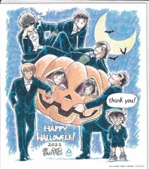 小学館 入場者特典 名探偵コナン ハロウィンの花嫁 青山剛昌描き下ろしグリーディングカード