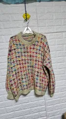 ほぼ新品)ツイード ニット セーター free