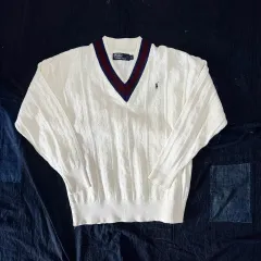 90年代 ポロラルフローレン クリケット ウールセーター XL