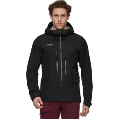 マムート メンズ アウター ジャケット・ブルゾン フーデッドジャケット ジャケット Mammut Taiss HS Hooded Jacket Mens Black ブラックのサムネイル