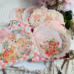 BOX入り【フリル】カード&フレーム（10design/合計30枚）★紙素材