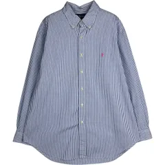 古着 ラルフローレン Ralph Lauren CLASSIC FIT クラシックフィット 長袖 ボタンダウンストライプシャツ メンズL相当/eaa628969
