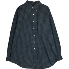 古着 ラルフローレン Ralph Lauren BLAKE ブラックウォッチチェック 長袖 ボタンダウンチェックシャツ メンズL相当/eaa629039