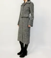 YOSHIHISA KAWAKAMI ヘリンボーン ウールコート