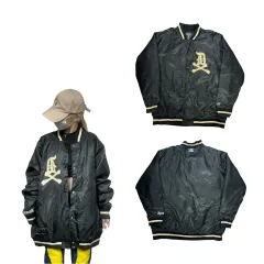 日本 ヴィンテージ ブラック アウター BIG ロゴ ジャケット XL