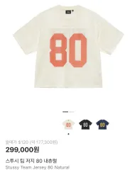 STUSSY チーム ジャージ 80 ナチュラル