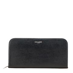 美品□サンローラン YSL コンチネンタルウォレット カーフスキン 長 