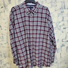 トミーヒルフィガー チェック カラ シャツ 2XL