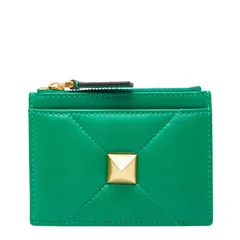 ヴァレンティノ ローマンスタッズ コインケース パスケース フラグメントケース W2P0Y06BSF グリーン レザー レディース VALENTINO【1-0259297】のサムネイル