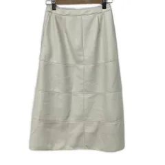 theory luxe(セオリーリュクス) スカート サイズS32 レディース アイボリー 合成皮革