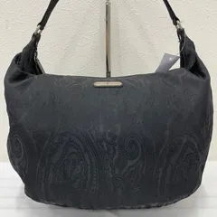 1134　ETRO　エトロ　ショルダーバッグ　肩がけ　斜めがけ　ペイズリー柄　ブラック　ワンショルダーのサムネイル