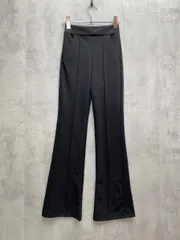 新品 MINIMINI ミニミニ センタープレス セミフレアパンツ sizeS/黒 ◇■レディース