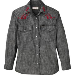 フィルソン レディース トップス Tシャツ 刺繍 Filson Embroidered Western Shirt Womens BlackChamW