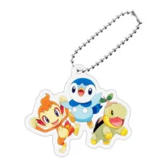 【ナエトル＆ヒコザル＆ポッチャマ】ポケットモンスター 旅立ちの3匹アクリルスイング
