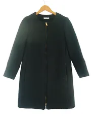 k03260212050　IENA　36　Black　　アウター　コートミディアム丈　秋冬