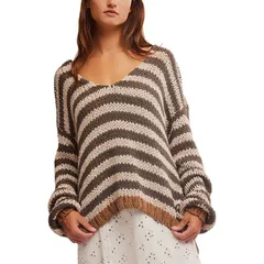 フリーピープル レディース アウター ニット・セーター Free People Portland Pullover Womens Seaweed Shellのサムネイル