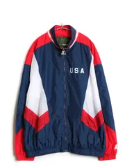 【お得なクーポン配布中!】  90s アトランタ オリンピック アメリカ 代表 ナイロン ジャケット メンズ XXL オールド オフィシャル スターター スタジャン 大きいサイズ