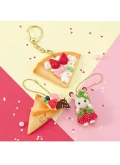 未開封) シルバニアファミリー 딸기 크レープ ウィッピング キーホルダー 만들기 キット KIT