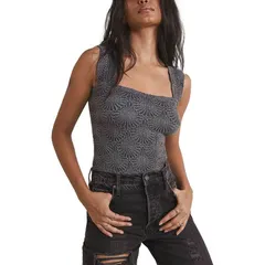 フリーピープル レディース トップス タンクトップ Free People Love Letter Cami Womens Black ブラックのサムネイル